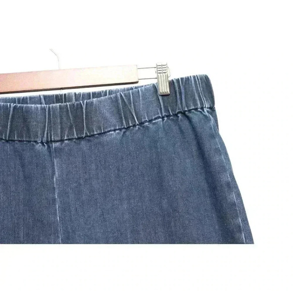 Soft Surroundings Pull On Jeans Size 1X High Rise Elastic Waist Stretch Comfort - Picture 6 of 13